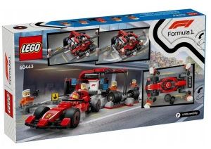City F1 Pit stop i mechanicy z bolidem Ferrari 322 el. Lego