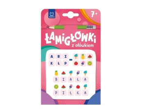 Łamigłówki z ołówkiem 7+ Różowa 3592 Aksjomat