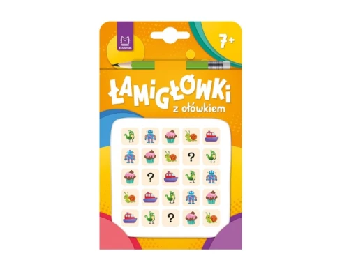 Łamigłówki z ołówkiem 7+ Pomarańczowa 3590 Aksjomat_93240
