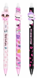 Długopis wymazywalny automatyczny 0.7 pink cat 1szt mix Starpak 