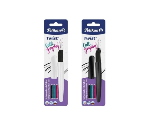 Pióro wieczne Twist do kaligrafii P457 + 3 naboje Pelikan_93337