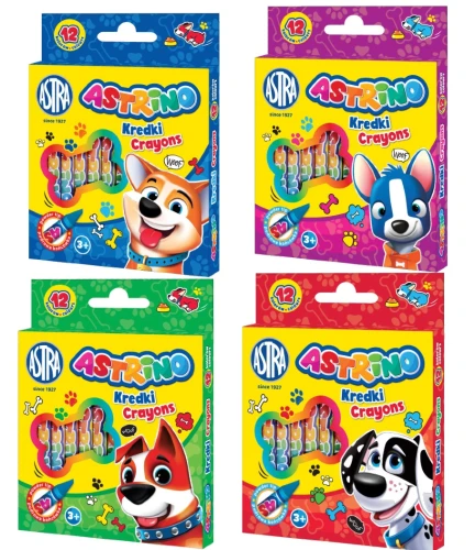 Kredki woskowe 12 kolorów Astrino_54417