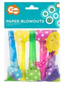 Trabka Urodzinowa Grochy 5szt Godan