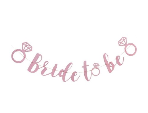 Girlanda Wieczór Panieński Bride to Be różowa 3 m Godan_92577