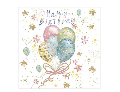 Serwetki papierowe Urodziny Balony 33X33cm 20 szt. Pol-Mak_91997