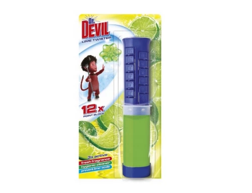 Krążek żelowy do WC 3w1 Lime Twister 75ml Dr. Devil_91989