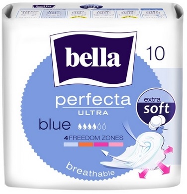 Podpaski higieniczne Perfecta Ultra Blue 10szt. Bella_90532