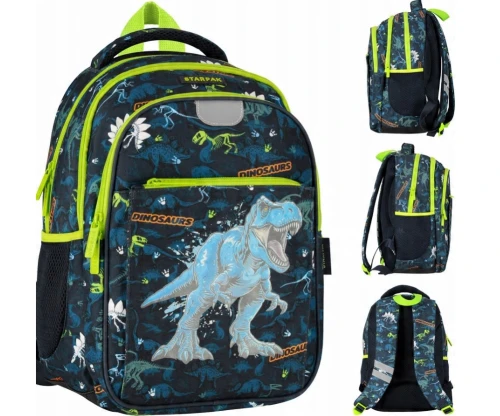 Plecak szkolny Dino świecący w ciemności 40x29x20cm Starpak_93625