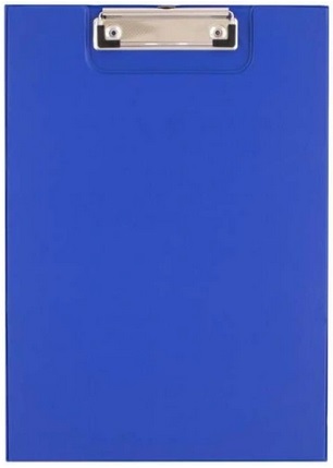 Deska A4 z klipem zamykana niebieska D. Rect_93697