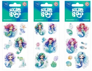 Naklejki dla dzieci Syrenka mix Sticker Boo