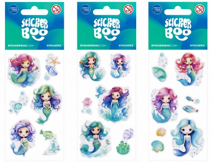 Naklejki dla dzieci Syrenka mix Sticker Boo_93825