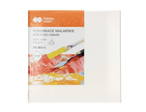 Podobrazie bawełniane do farb olejnych i akrylowych 30x30 cm Happy Color_93911