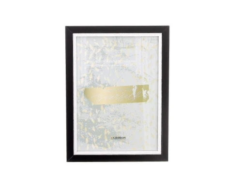Ramka drewniana czarno-srebrna 21×29,7cm Gedeon_93974