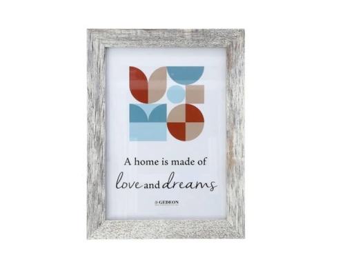 Ramka drewniana biała vintage 10×15cm Gedeon_93982