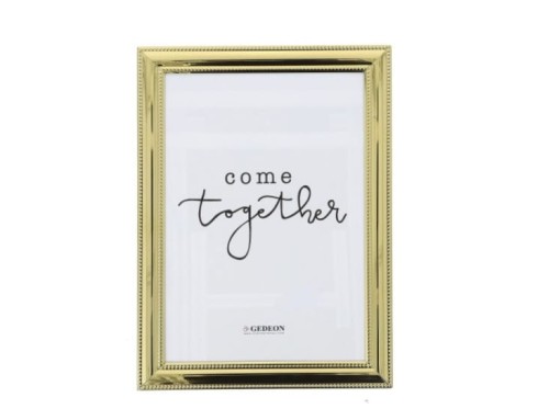 Ramka metalowa złota zdobiona 15×21cm Gedeon_93985