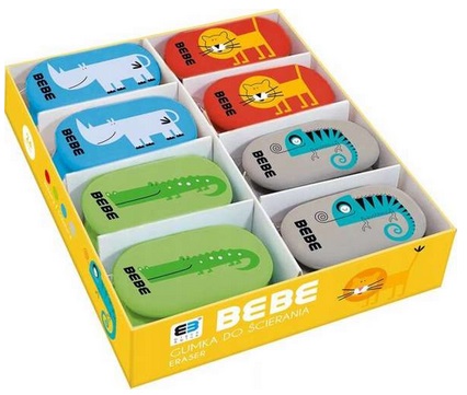 Gumka szkolna do ścierania Bebe kids Interdruk_94000