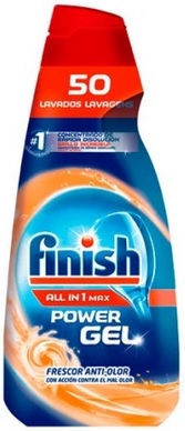 Żel do zmywarek All in 1 Max 1000ml Anti odour Finish _94040