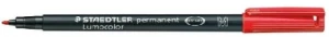 Foliopis Lumocolor permanent czerwony M Staedtler