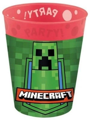 Kubeczki wielokrotnego użytku plastikowe Minecraft 250ml 4szt Godan_94144