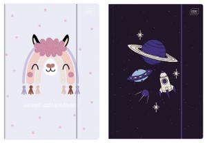 Teczka z gumką A4 Gliter Interdruk 