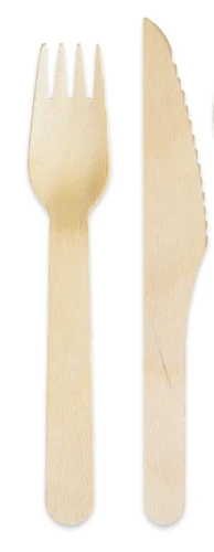 Sztućce Drewniane Nóż Widelec Serwetka Godan_54595