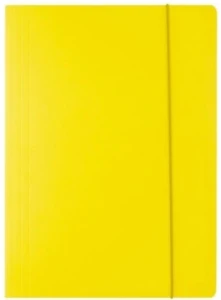 Teczka kartonowa z gumką żółta D.rect