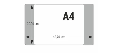 Okładka A4 Nieregulowana bezbarwna 30cm x 43,7cm Biurfol_48602