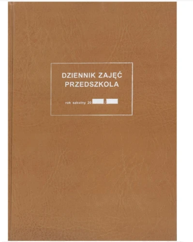 Dziennik zajęć przedszkola [Men-I/1] z klapką_94369