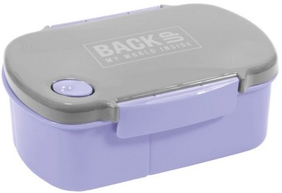 Lunchbox śniadaniówka BackUP 3 komory fioletowa bez BPA Derform_94548