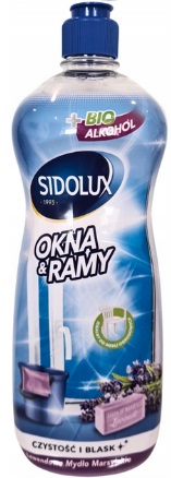 Płyn do mycia okien ram mebli ogrodowych Mydło marsylskie z lawendą 960ml Sidolux_94596