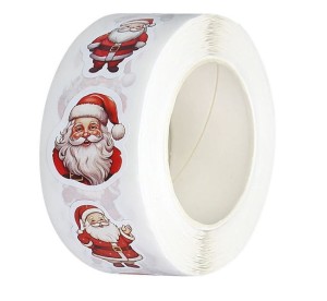Naklejki na rolce Mikołaj 500 szt. Titanum