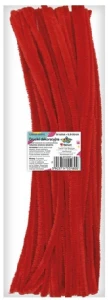 Druciki dekoracyjne 0,6x30cm czerwone 50 szt Titanum
