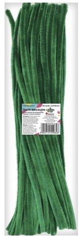 Druciki dekoracyjne 0,6x30cm ciemnozielone 50 szt Titanum_94635