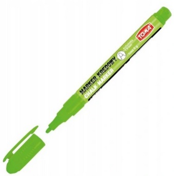 Marker kredowy cienki 1,5mm zielony Toma_94731