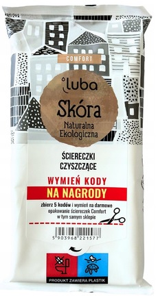 Ściereczki czyszczące nawilżane do skóry naturalnej 24szt comfort Luba_94804