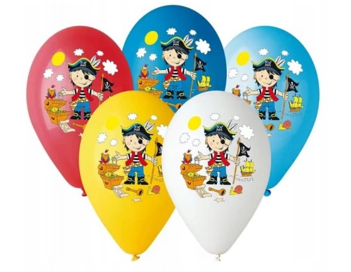 Balony Pirat 5 szt.12” 30 cm Godan_95030