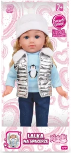 Lalka Natalia funkcyjna w srebrnej kamizelce mówiąca po polsku 36 cm Artyk