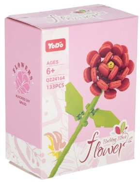 Klocki konstrukcyjne Kwiat 133 elementy Mega Creative_95303