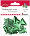 Dekoracje materiałowe choinki 32x32mm Titanum_95532