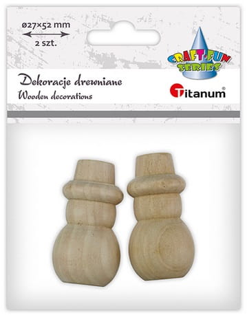 Drewniane bałwanki  2szt. Titanum_95534