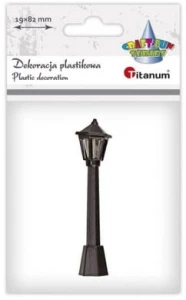 Mini Latarnia uliczna czarna Titanum