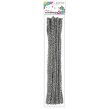 Druciki dekoracyjne metalizowane srebrne 0,6×30cm 30 szt. Titanum_95647