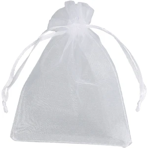 Woreczki z organzy białe 9×13cm 6 szt. Titanum