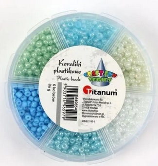Koraliki plastikowe 3mm 6 kolorów Titanum_95729