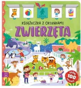 Książeczka z okienkami 100 okienek Zwierzęta Aksjomat