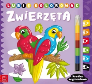 Lubię kolorować Zwierzęta Kredka segmentowa Aksjomat