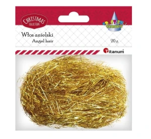 Włosy anielskie złote 20g Titanum