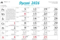 Kalendarz rodzinny Piękne krajobrazy WL12 Lucrum 2026r_95892