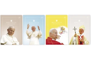 Zeszyt A5 32 kartki kratka Religia Jan Paweł II, Franciszek Interdruk