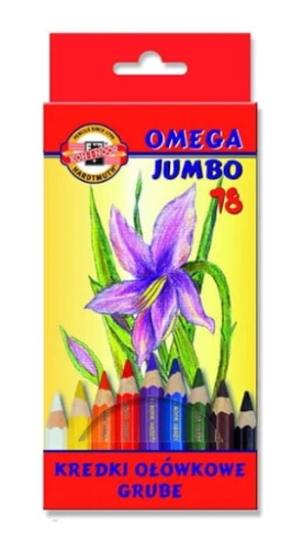 Kredki ołówkowe 18kol. Omega Jumbo Koh-I-Noor_49073